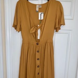 Mustard sun dress